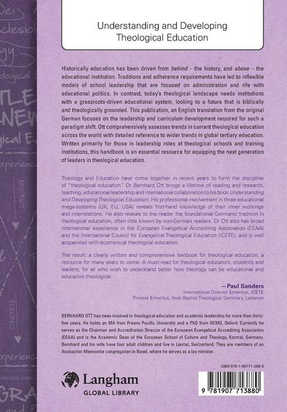 Produktbild: Understanding and Developing Theological Education