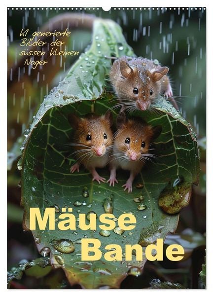 Produktbild: M&auml;usebande (Wandkalender 2026 DIN A2 hoch), CALVENDO Monatskalender