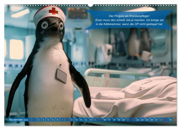 Produktbild: Tierisch lustige Krankenpfleger (hochwertiger Premium Wandkalender 2026 DIN A2 quer), Kunstdruck in Hochglanz