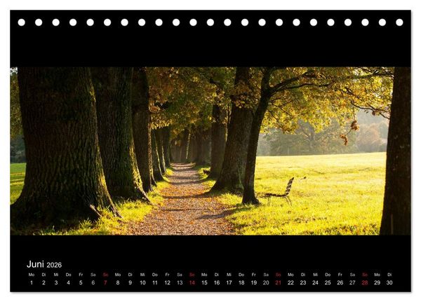 Produktbild: Alpenrand zwischen Isar und Lech (Tischkalender 2026 DIN A5 quer), CALVENDO Monatskalender