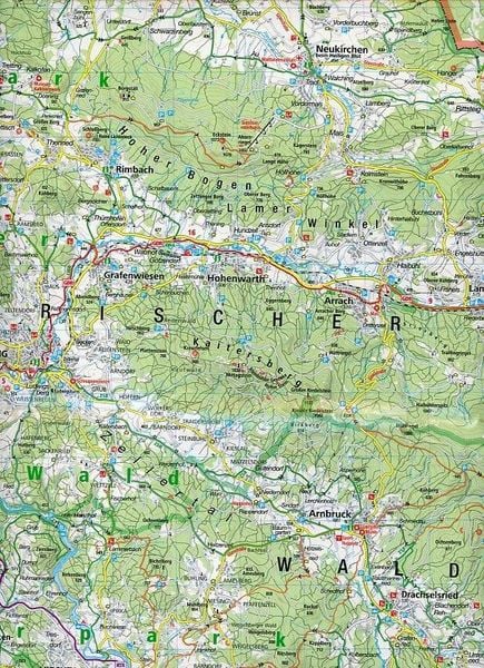 Produktbild: KOMPASS Fahrradkarte 3101 Oberer Bayerischer Wald - Cham 1:70.000