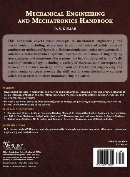 Produktbild: Mechanical Engineering and Mechatronics Handbook