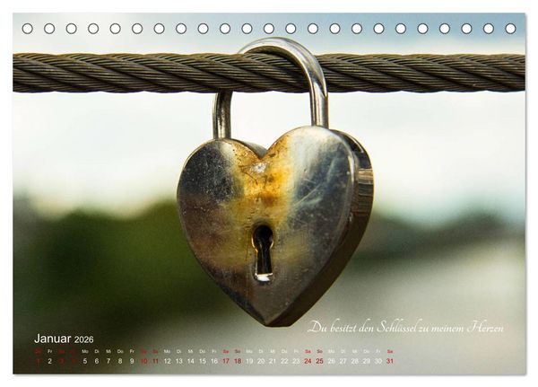 Produktbild: Emotionale Herzensdinge (Tischkalender 2026 DIN A5 quer), CALVENDO Monatskalender