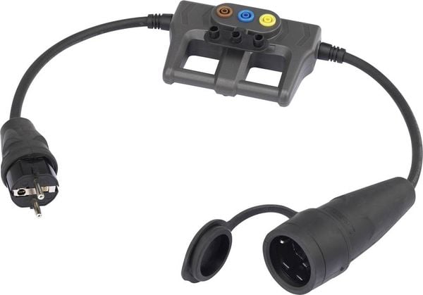 Produktbild: VOLTCRAFT DLA-1L 16 Messadapter Schutzkontakt 16A - Schutzkontakt 16A
