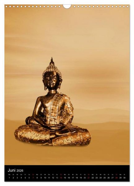 Produktbild: Buddha - Zeit f&uuml;r Entspannung (Wandkalender 2026 DIN A3 hoch), CALVENDO Monatskalender