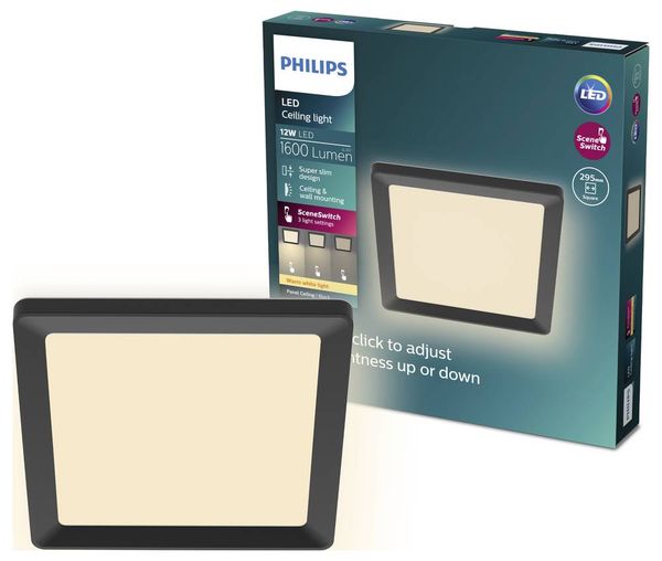 Produktbild: Philips SceneSwitch 8720169347915 LED-Panel 12W Warmwei&szlig; Schwarz