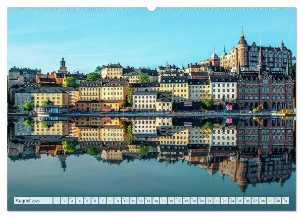 Produktbild: Stockholm - Venedig des Nordens (hochwertiger Premium Wandkalender 2026 DIN A2 quer), Kunstdruck in Hochglanz