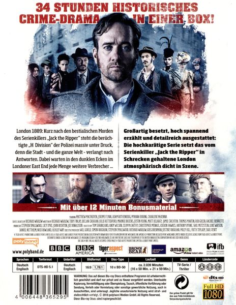 Produktbild: Ripper Street - Die komplette Serie - Alle 5 Staffeln - Alle 37 Episoden [10 BRs]