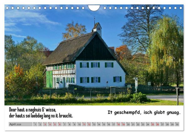 Produktbild: Schw&auml;bische Sprichw&ouml;rter 1 Wi ma hald so said! (Wandkalender 2026 DIN A4 quer), CALVENDO Monatskalender