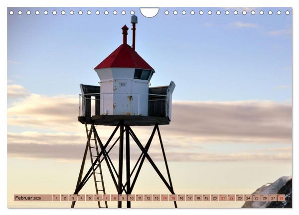 Produktbild: Hurtigruten - Unterwegs mit dem Postschiff (Wandkalender 2026 DIN A4 quer), CALVENDO Monatskalender