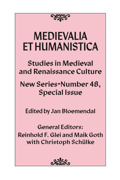 Produktbild: Medievalia et Humanistica, No. 48