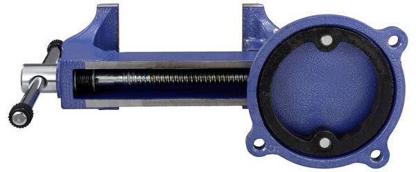 Produktbild: TOOLCRAFT Schraubstock TO-10398732 Backenbreite: 125 mm Spann-Weite (max.): 150 mm