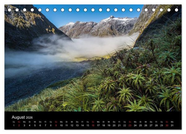 Produktbild: Neuseeland - Paradies am anderen Ende der Welt (Tischkalender 2026 DIN A5 quer), CALVENDO Monatskalender