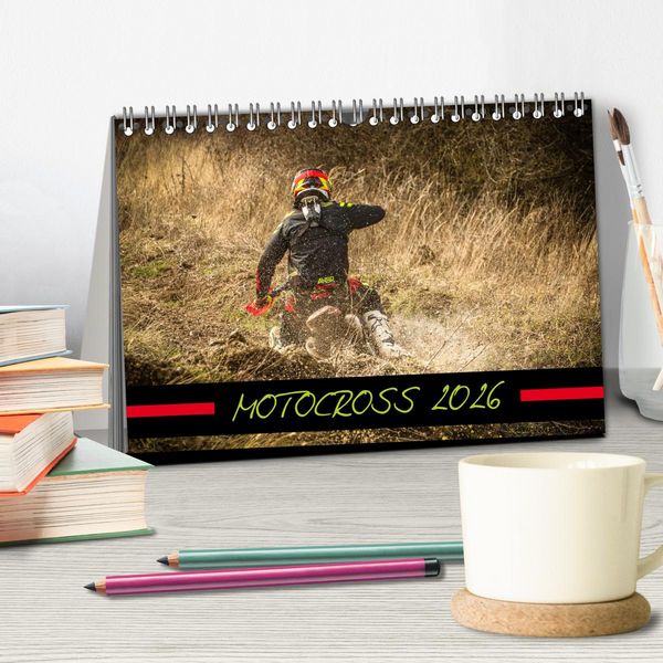 Produktbild: MOTOCROSS 2026 (Tischkalender 2026 DIN A5 quer), CALVENDO Monatskalender