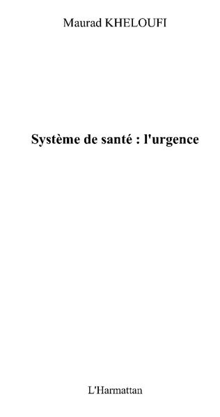 Produktbild: SystEmes de sante : l'urgence