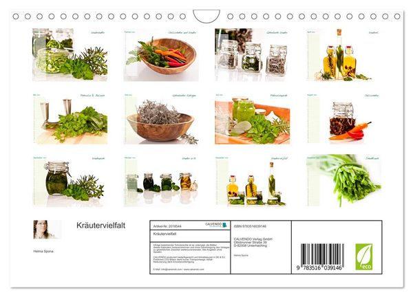 Produktbild: Kr&auml;utervielfalt (Wandkalender 2026 DIN A4 quer), CALVENDO Monatskalender