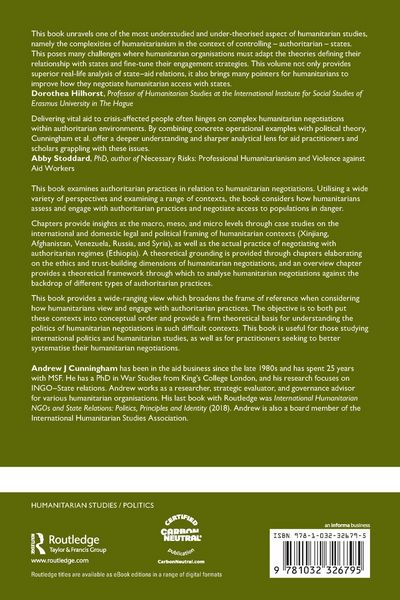 Produktbild: Authoritarian Practices and Humanitarian Negotiations