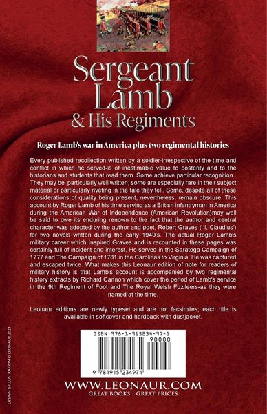 Produktbild: Sergeant Lamb & His Regiments - A Recollection and History of the American War of Independence with the 9th Foot & Royal Welsh Fuzileers