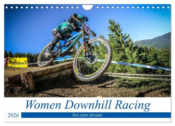 Women Downhill Racing (Wandkalender 2026 DIN A4 quer), CALVENDO Monatskalender