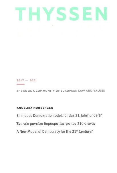 Produktbild: Ein neues Demokratiemodell für das 21. Jahrhundert?