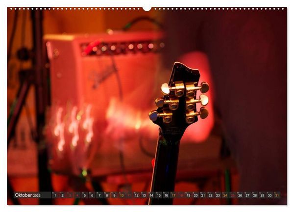 Produktbild: E-Gitarren - einfach cool (Wandkalender 2026 DIN A2 quer), CALVENDO Monatskalender