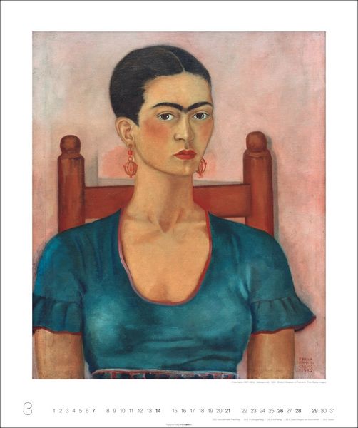 Produktbild: Frida Kahlo Edition Kalender 2027