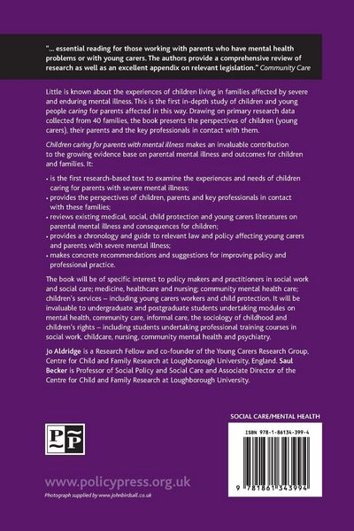 Produktbild: Children caring for parents with mental illness