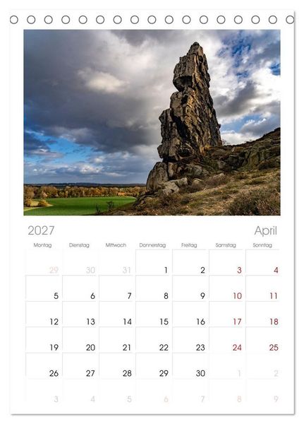 Produktbild: Tischplaner 2027 - Deutschlands Regionen - der Harz (A5 Tischkalender zum Aufstellen) CALVENDO