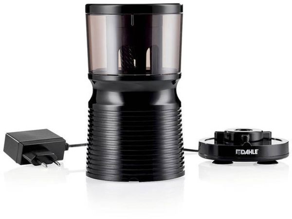 Produktbild: Dahle Elektrische Bleistiftspitzmaschine 00210-14410 Schwarz (transparent) Ausf&uuml;hrung des Beh&auml;lters=Dose