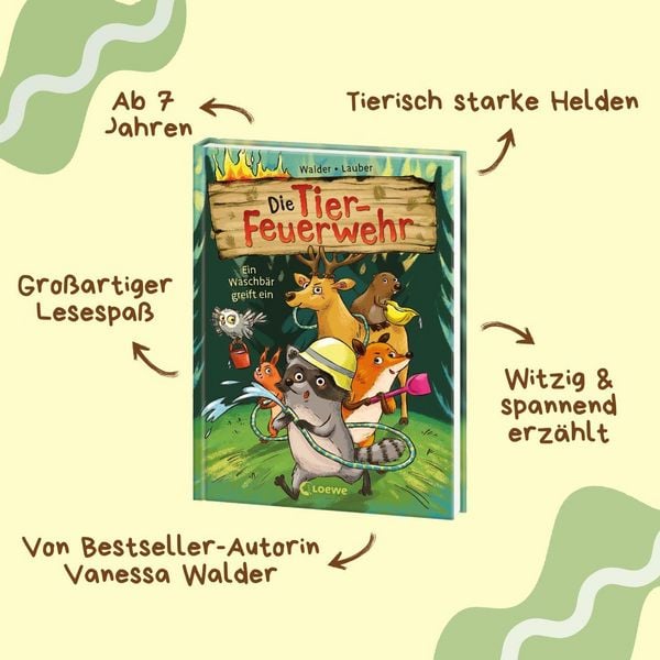 Produktbild: Die Tier-Feuerwehr (Band 1) - Ein Waschb&auml;r greift ein