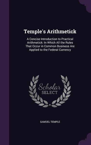 Produktbild: Temples Arithmetick