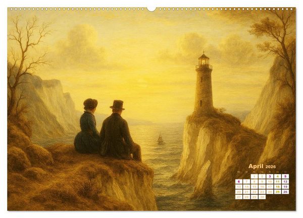 Produktbild: Im Licht der Sehnsucht - Romantische Landschaften (hochwertiger Premium Wandkalender 2026 DIN A2 quer), Kunstdruck in Hochglanz