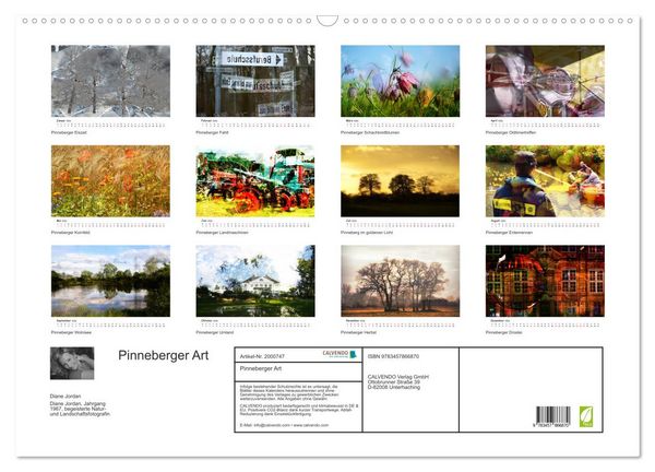 Produktbild: Pinneberger Art (Wandkalender 2026 DIN A2 quer), CALVENDO Monatskalender