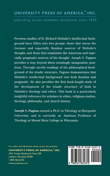 Produktbild: Origins and Development of the Triadic Structure of Faith in H. Richard Niebuhr