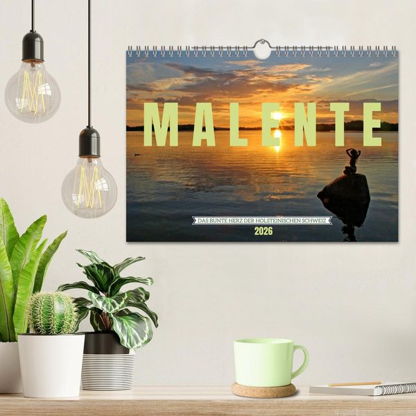 Produktbild: Malente - Das bunte Herz der Holsteinischen Schweiz (Wandkalender 2026 DIN A4 quer), CALVENDO Monatskalender