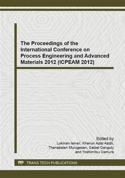 Produktbild: The Proceedings of the International Conference on Process Engineering and Advanced Materials 2012 (ICPEAM 2012)