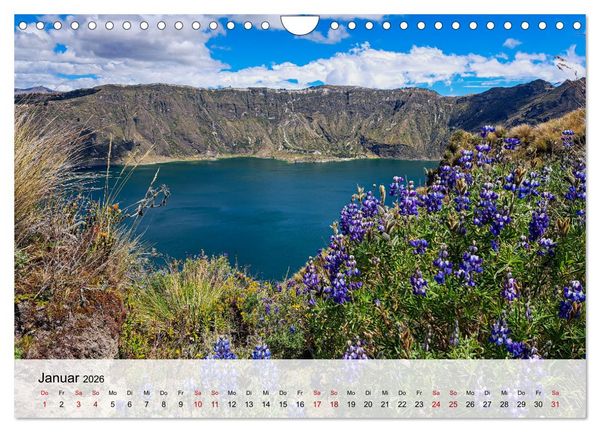 Produktbild: Entdecke S&uuml;damerika: Monat f&uuml;r Monat (Wandkalender 2026 DIN A4 quer), CALVENDO Monatskalender