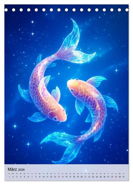 Produktbild: Der Mythos der Sternenzeichen - Sternenwesen des Zodiaks (Tischkalender 2026 DIN A5 hoch), CALVENDO Monatskalender