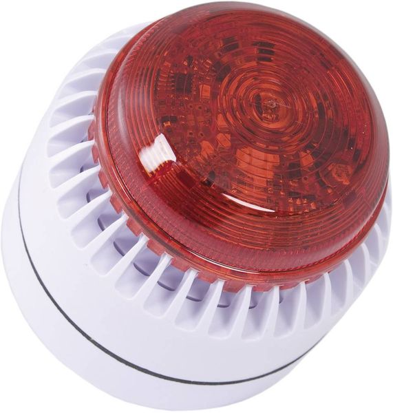 Produktbild: ComPro Kombi-Signalgeber ROLP Solista Beacon Wei&szlig; Dauerton 12 V/DC, 24 V/DC