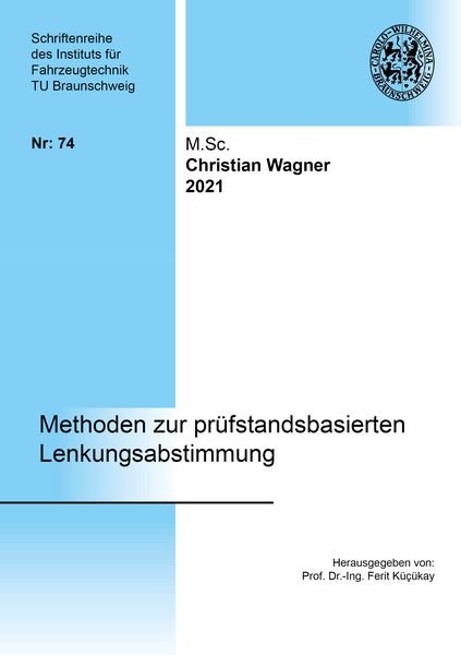 Produktbild: Methoden zur pr&uuml;fstandsbasierten Lenkungsabstimmung