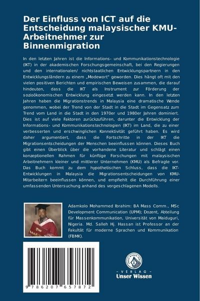 Produktbild: Der Einfluss von ICT auf die Entscheidung malaysischer KMU-Arbeitnehmer zur Binnenmigration