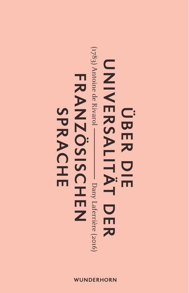 Produktbild: &Uuml;ber die Universalit&auml;t der Franz&ouml;sischen Sprache