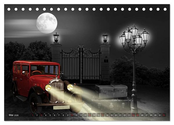 Produktbild: Oldtimer auf Reisen (Tischkalender 2026 DIN A5 quer), CALVENDO Monatskalender
