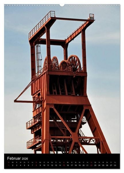 Produktbild: F&ouml;rdert&uuml;rme im Ruhrgebiet (hochwertiger Premium Wandkalender 2026 DIN A2 hoch), Kunstdruck in Hochglanz