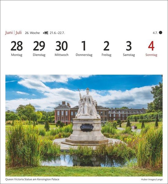 Produktbild: London Sehnsuchtskalender 2027 - Wochenkalender mit 53 Postkarten