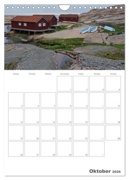 Produktbild: Typisch Schwedisch Bohusl&auml;n (Wandkalender 2026 DIN A4 hoch), CALVENDO Monatskalender