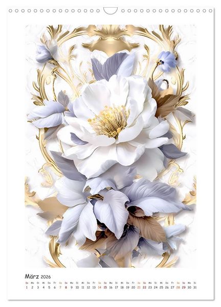 Produktbild: Blumen-Sinfonie (Wandkalender 2026 DIN A3 hoch), CALVENDO Monatskalender