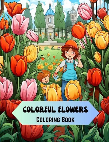 Produktbild: Colorful Flowers Coloring Book