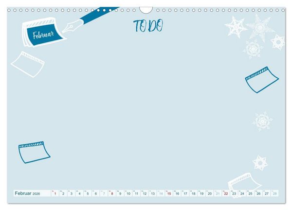 Produktbild: 12 x Zettelwirtschaft - Bastelkalender (Wandkalender 2026 DIN A3 quer), CALVENDO Monatskalender