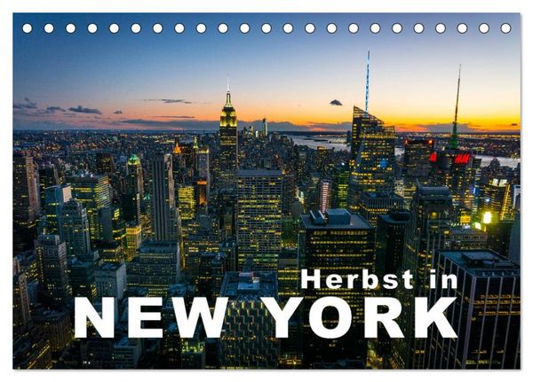 Produktbild: Herbst in New York (Tischkalender 2026 DIN A5 quer), CALVENDO Monatskalender